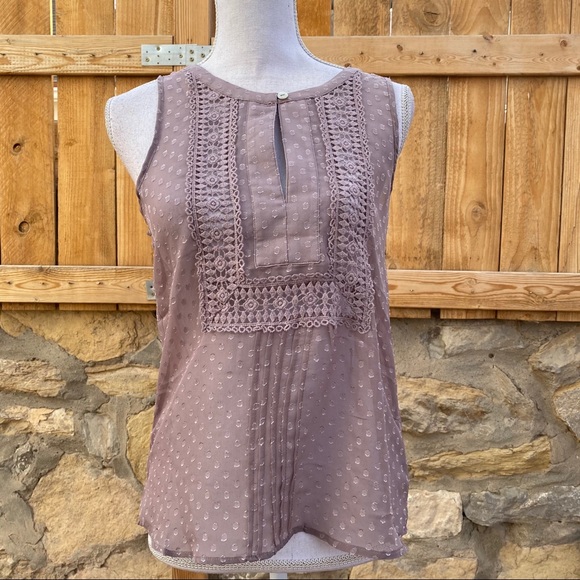 Love Stitch Tops - NWT Love Stitch Woman's geometric purple tops S